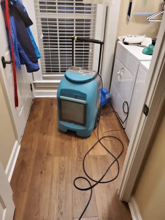 Commercial dehumidifier deployed for Flood Damage Cleanup in Sturgis