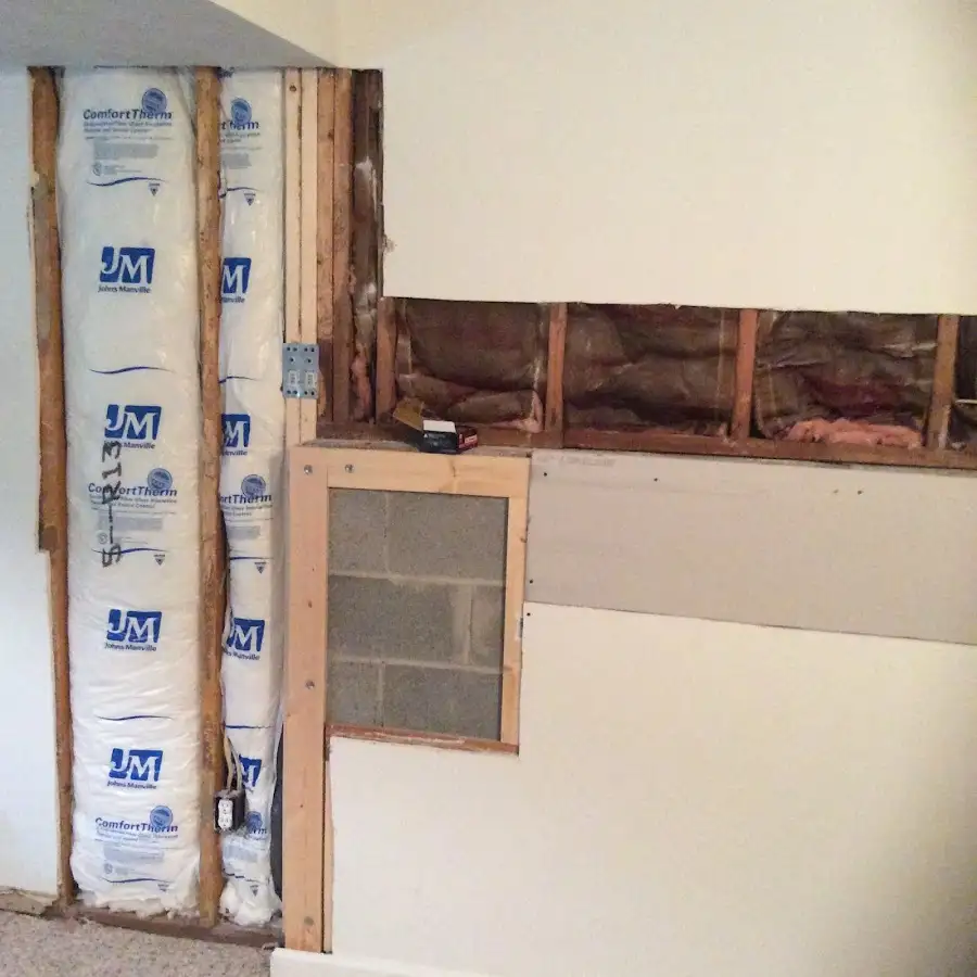 Wall insulation replacement during Contents Cleaning & Restoration in Sturgis